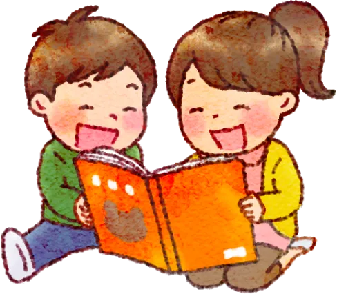本を読む子どもたち